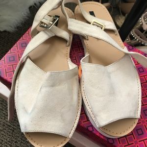 Cream sandals
